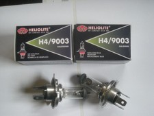 Heliolite H4 Halogen Headlight Bulb 9003- Hb2 - 12v 6055 Watts 2 Bulbs Heliolite H4 Halogen Headlight Bulb 9003- Hb2 - 12v 6055 Watts 2 Bulbs