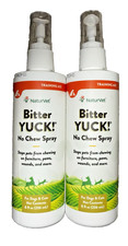 NaturVet BITTER YUCK No Chew Spray For Dog's cat's 8 oz Lot of 2
