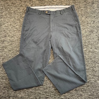 Peter Millar Hose Herren W36 L29 blau grau Golf Chino Straight Fit Baumwolle