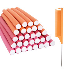 30Pcs Flexible Curling Rods Flexi Foam Rollers Twist 9.45 Flex Foam Hair Curler