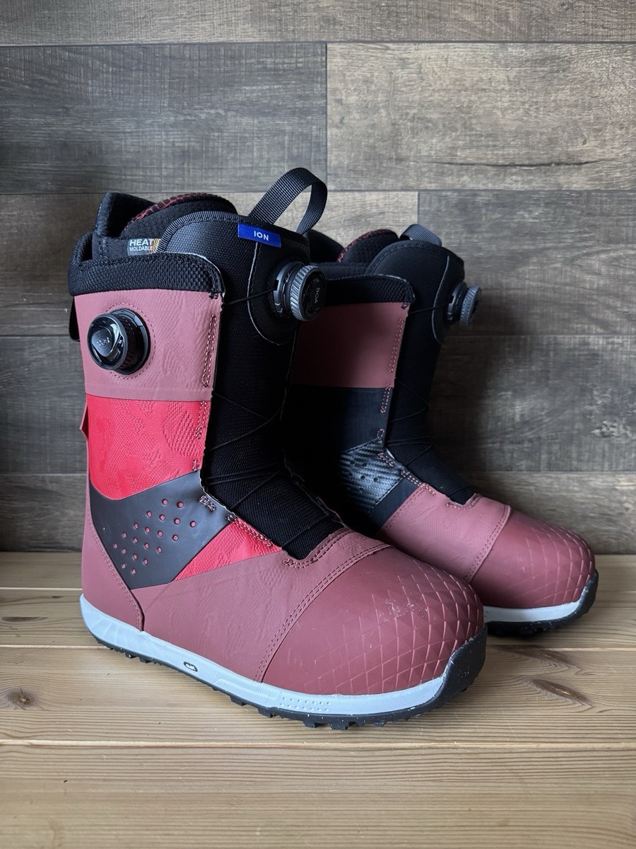 Burton Ion BOA Men's Snowboard Boots Red 2023 US Size 11.5 Rare
