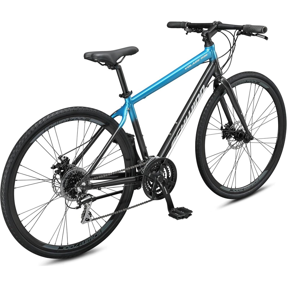 Schwinn Volare Hybrid Road Bike, Volare 1300, Blue/Grey Blue/Grey