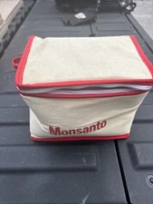 Vintage 80’s Lined With Handle Lunch bag Monsanto Chemical Co. St. Louis MO EUC