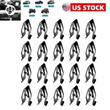 50PCS Car Dashboard Bumper Moulding Trim Metal Retainer Rivet Fastener Clips US