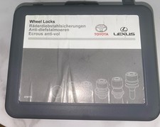 Toyota Lexus Original Felgenschloss Set PW456-00013 OEM Sicherheitsschrauben + Schlüssel