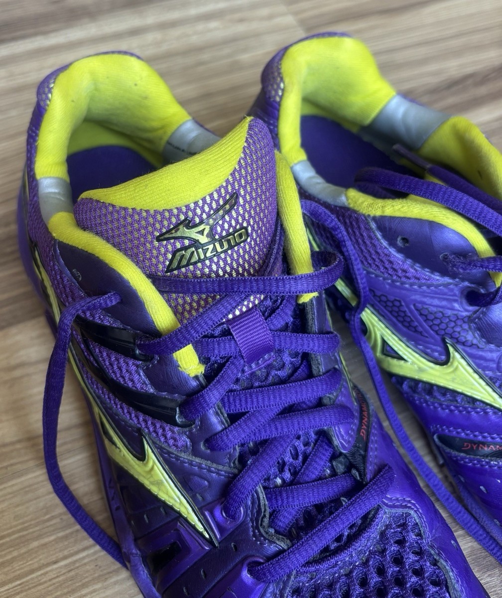 Mizuno Wave Tornado 7 Dynamotion Fit VS1 Purple Sneakers Womans Sz