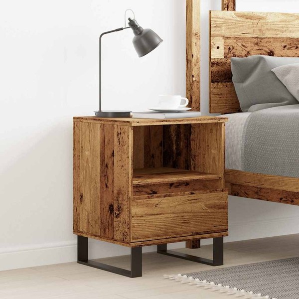 Nachttisch Altholz-Optik 40X35X50 Cm Holzwerkstoff-image