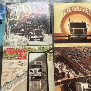 (4)TRUCKING VINYL RECORDS GUSTO RECORDS on, 40 Miles A Bad Road, Roadrunner