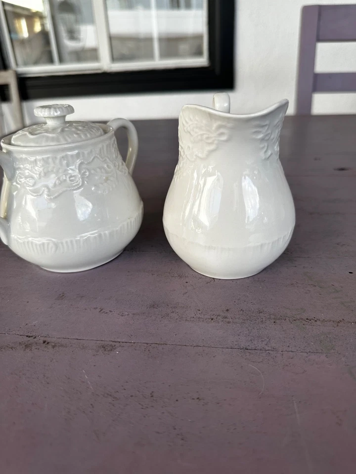 Juego de leche y azúcar Ralph Lauren Wedgwood China Claire Foto 4 de 4