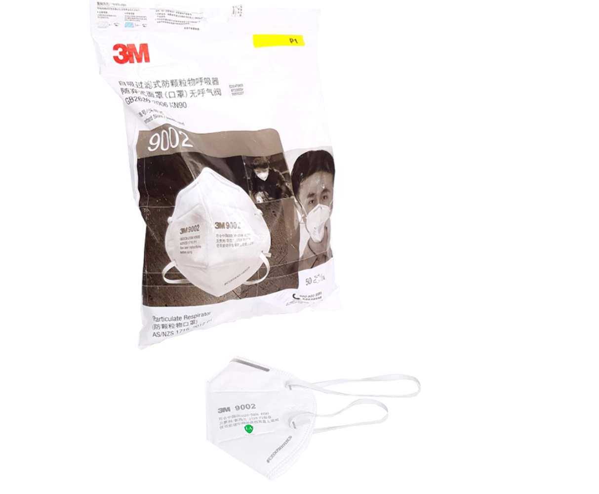 3M 9002 KN90 Face Masks Pack for Safety