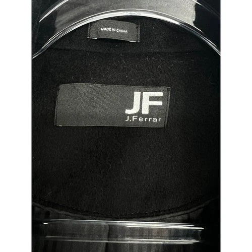 J. Ferrar Wool Blend Overcoat Mens Small Black NWT Tailored Long Jacket Lined image 6
