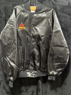 Vintage Little Joe La Familia Coca-Cola Classic Satin Bomber Jacket Black Men s