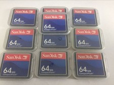 10PCS 64MB Sandisk Compact Flash Card 64MB CF Memory card SDCFB/SDCFJ