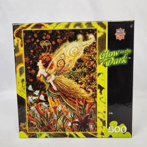New Sealed Master Pieces "Lily" M.Pinkney Glow In The Dark 500 Pc Puzzle Fairy