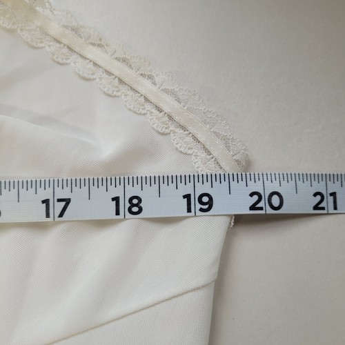 Vintage Lorraine Size 42 Silky Lace Full Slip Dress Sexy Made In USA Adjustable - Picture 6 of 8