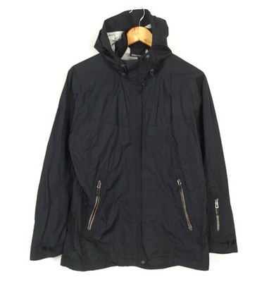 MARMOT Damen Windbreaker Jacke Größe M Kapuze Full Zip Nylon schwarz