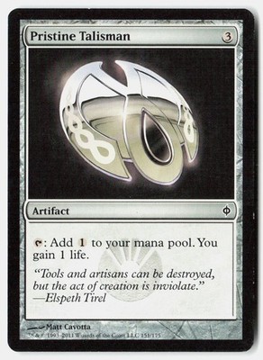 Pristine Talisman 151 Common New Phyrexia Magic: The Gathering Lightly Played