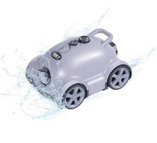 Hinice Cordless Robotic Pool Cleaner, Automatic Vacuum Robot 1053 sq ft Grey