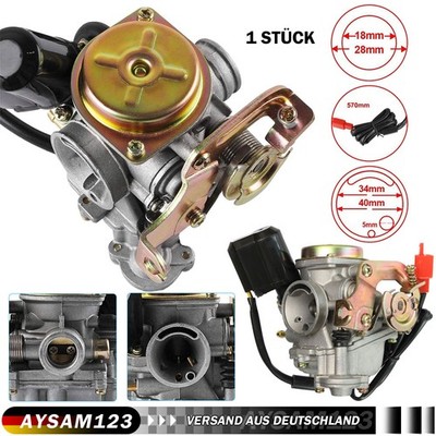 Vergaser für GY6 50-90cc Kymco Agility Manco PD18J PD19J 139QMB 139QMA 18mm
