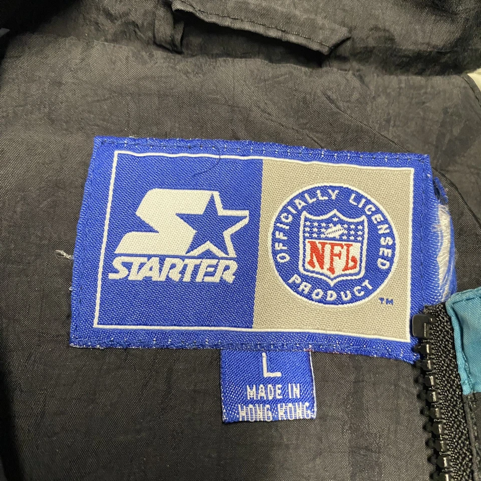 Vintage Jacksonville Jaguars Jacket Mens Large Black Starter Embroidered 90s - Image 3 of 4