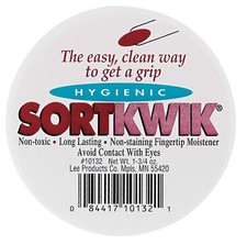 LEE : Sortkwik Fingertip Moistener, 1-3/4 oz., 2 per Pack -:- Sold Multicolor