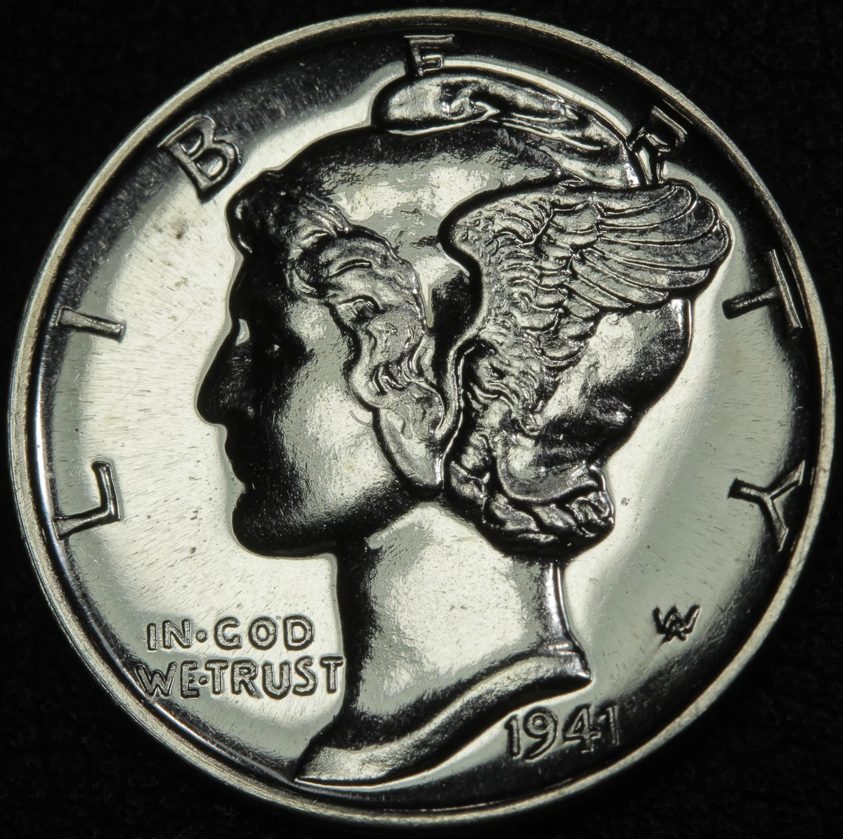 银色1941 年墨丘利一角硬币(1916-1945) | eBay