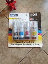 Genuine Epson 522 Ink Combo Pack for ET-2800 ET-2803-ET-4800-OEM-4PK-BR-04/2029