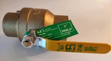 2 Inch Lead Free Brass Ball Valve Sweat CxC, Full Port 600 WOG