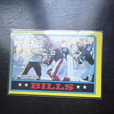 Topps 1986 Buffalo Bills Team Leaders #283 NFL Football Card error card