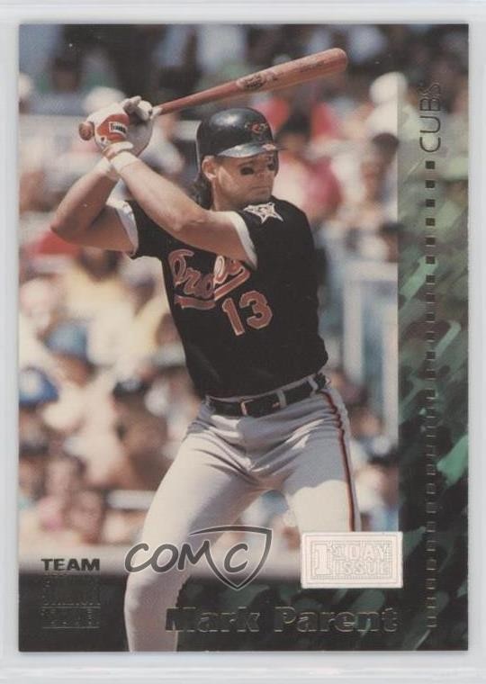 1994 Topps Team Stadium Club 1st Day Issue Mark Parent #349 1v6