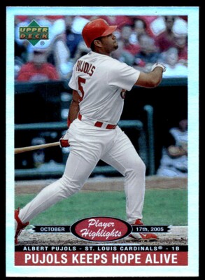 2006 Upper Deck Player Highlights Albert Pujols St. Louis Cardinals #PH-22 R74