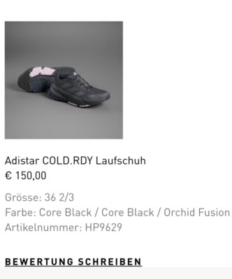 Adidas Adistar Laufschuh 36 2/3