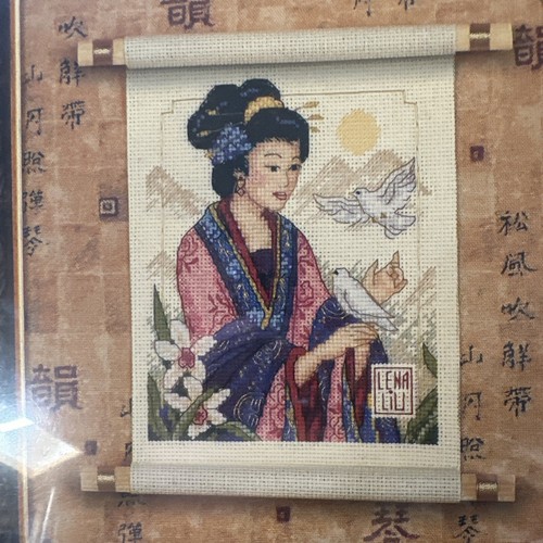 Kit de punto de cruz Dimensions Gold Nuggets Oriental Touch NUEVO 35126 EE. UU. Hecho Liu - Imagen 3 de 7
