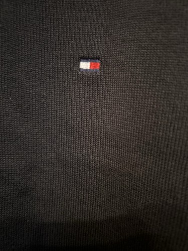 Tommy Hilfiger Mens Essential Premium Cotton V Neck Sweater XXL Black - Picture 6 of 15