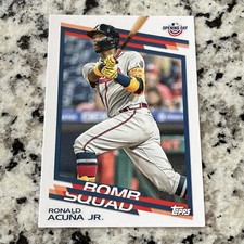 Ronald Acuna Jr 2022 Topps Baseball Opening Day Bomb Squad # BS-13 Braves