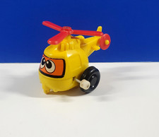 Vintage TOMY Flip Floppers Wind-up Toy Yellow Helicopter Works