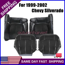 Both Side Bottom & Top Seat Cover Dark Gray For 1999 Chevy Silverado GMC Sierra