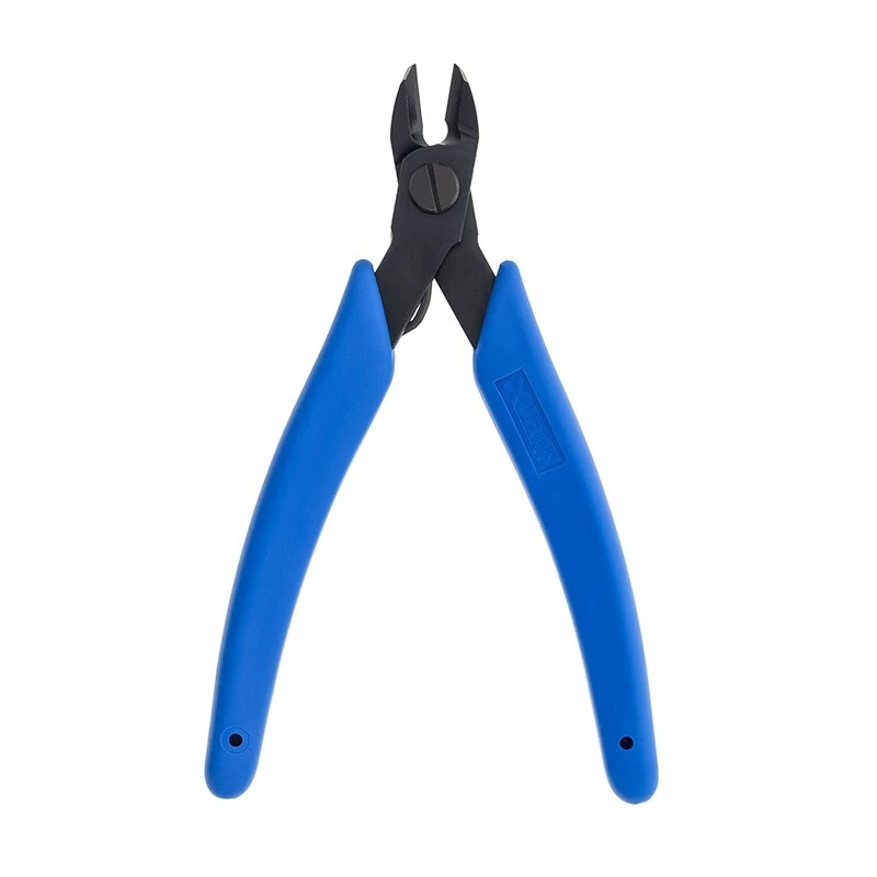 XURON Oval Head 5 Inch Flat Cutting Pliers, Jumper Loop Cutting Pliers - Image 3 of 4