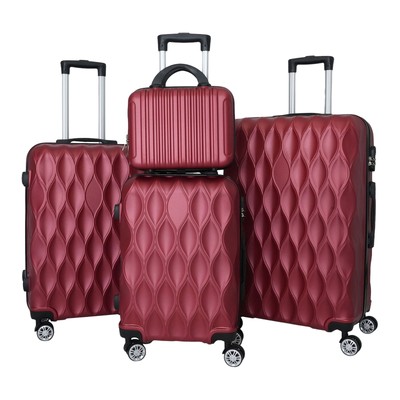 4Piece Luggage Set Suitcase Set with 4 Different Sizes, TSA Lock, Spinner Wheels