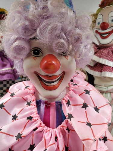 Set Of 3 Circus Parade Vintage Clowns Lot - Picture 3 of 8