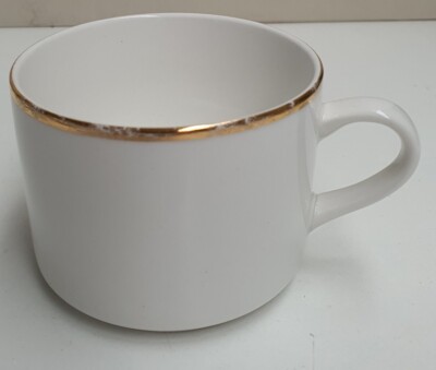 Maxwell & Williams Designer Homewares White Gold Porcelain Cup 8.5cm Wide 6cm T