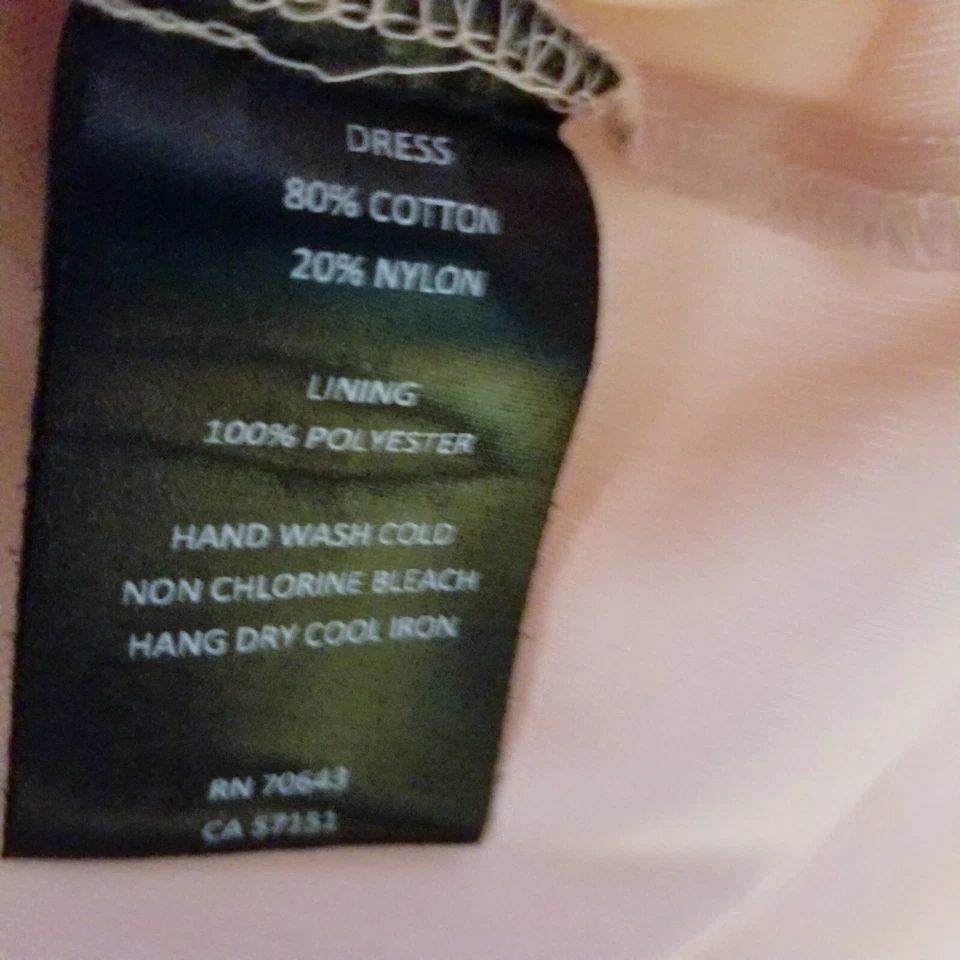 Vestido Sienastudio Rosa Blanco Midi Encaje Superpuesto Talla 14 Ocasiones Especiales Foto 4 de 4