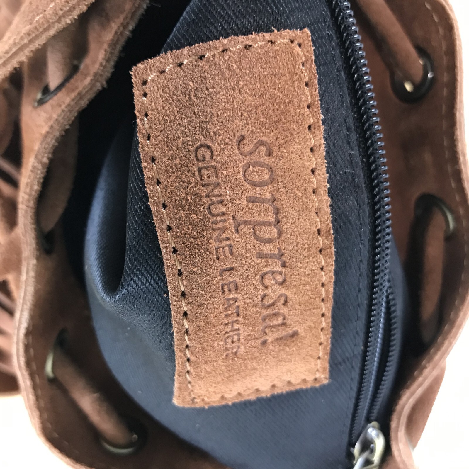 Sorpresa! Backpack Sorpresa tan suede leather backpack - Gem main image 3