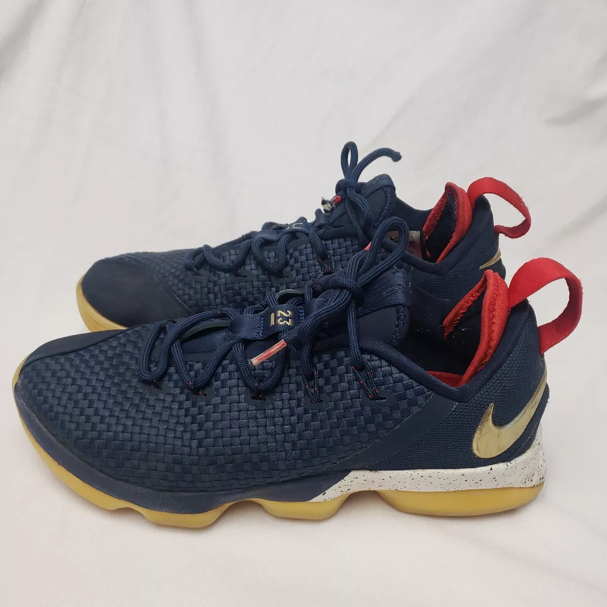 Lebron 14 blue and gold sale