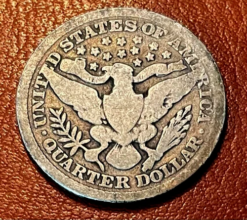 *1, 1898 Barber Quarter,90% Silver, 13 Stars. Check Out The Store