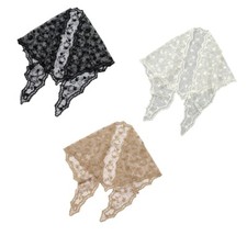 Women Turban Headwrap Girls Lace Floral Headscarf Elegant Summer Lace Headpiece