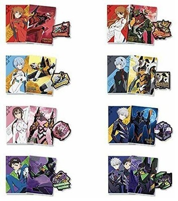Ichiban kuji Shin Evangelion Theatrical  I Prize Clear File Sticker All 8 set 
