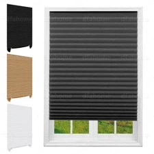 Window Shades Blinds Cordless Self Adhesive Temporary Pleated Paper Blinds Doors