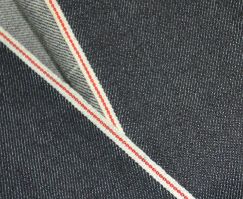 7.8 oz Stretch Selvedge Slim Fit Jeans Cloth Indigo Elastic Selvage Denim Fabric