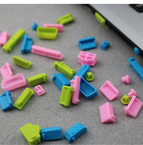 16Stück USB-Schutzanschlüsse Anti-Staub-Stecker Cover Stopper Laptop & PC 7Farbe - Afbeelding 2 van 18